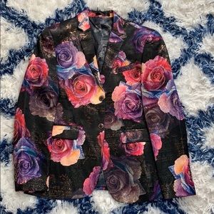 Men’s Black Purple Pink Blazer